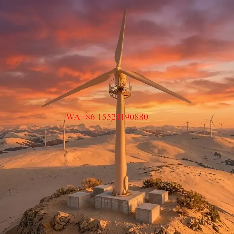 WMWMNU for Large 100kW Wind Generator Energy System Horizontal Axis Wind Turbine 19m Rotor Diameter 30m Height Permanent