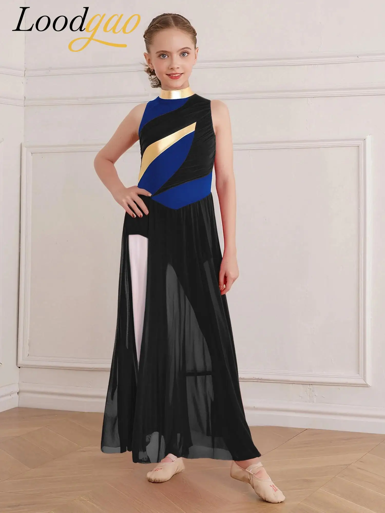 

Girls Liturgical Dance Costumes Children Praise Dress Choir Church Ballroom Worship Robe Celebration of Spirit Lyrical Dancewear