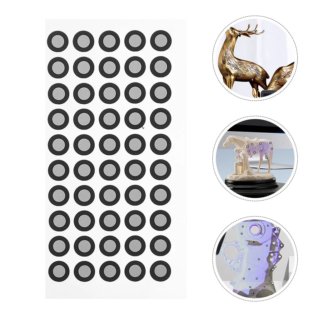 

15 листов маркеров для 3D-сканирования, светоотражающая пленка, прочные, устойчивые к разрывам, эталонные точки для точной калибровки, маркировка для 3D-сканеров