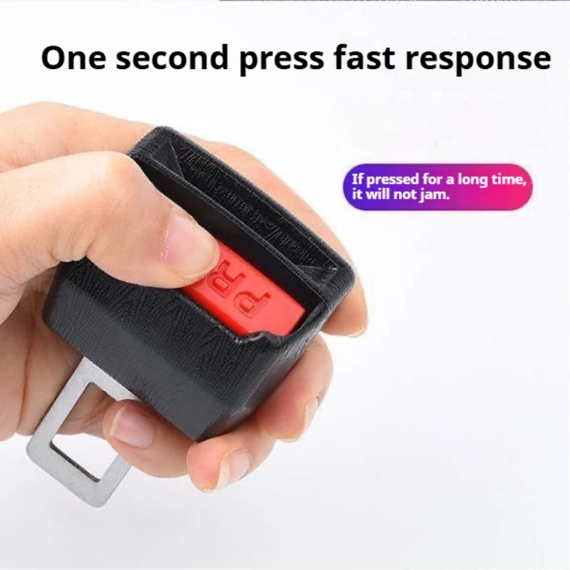 1/2PCS Car Seat Belt Clip Extender Safety Seatbelt Lock Buckle Plug Thick Insert Socket Extender Safety Buckle car accessories