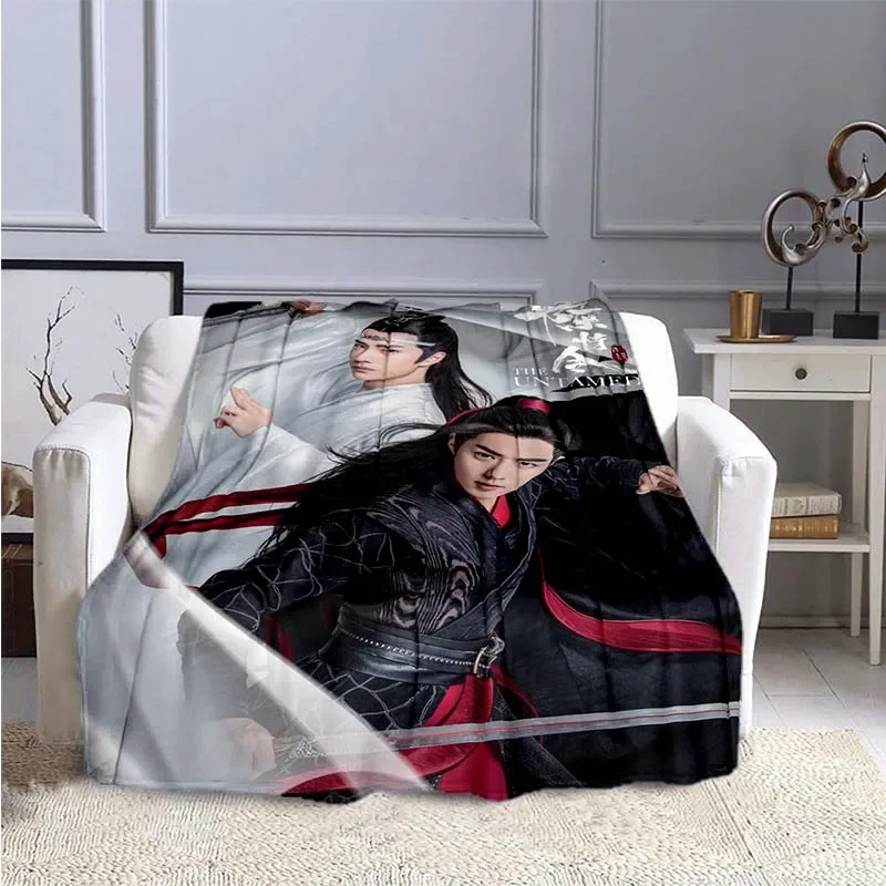 Drama The Untamed Xiao Zhan Wang Yi Bo Soft Thin Blanket Soft Warm Flannel Gift Comfortable Blanket Blankets for Beds Blanket