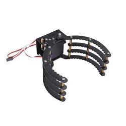 Symmetric Grasping Large Clamp Mechanical Robot Claw Manipulator Gripper Metal Aluminum Hand Grips Paw w/ LDX-335MG Servo