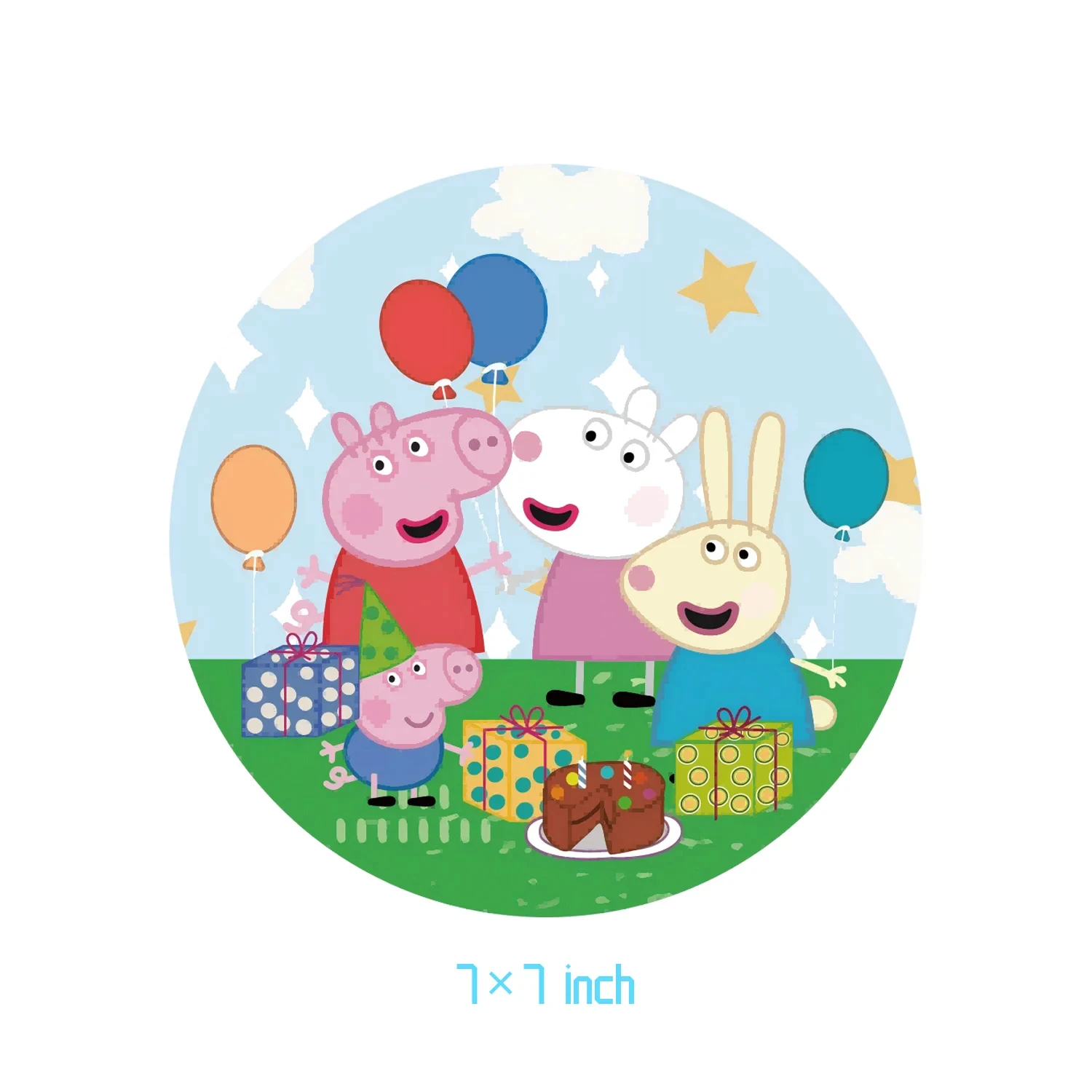 Cartoon Peppas Pig Theme Birthday Party Supplies 3