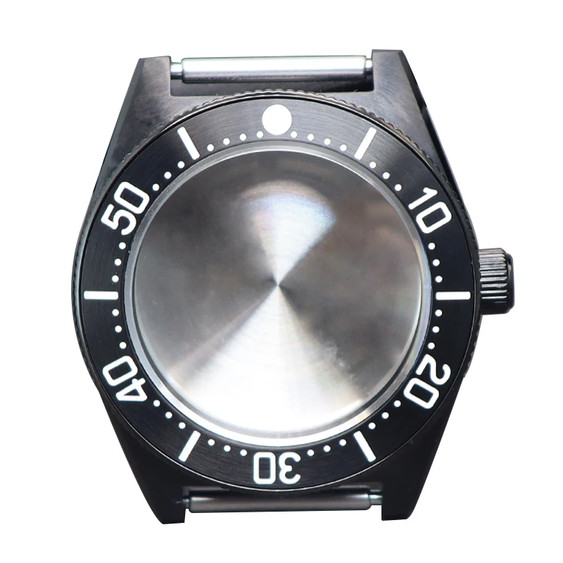 

40mm Cases High Quality Men Watches Steel Bezel Sapphire For Mod Black Tiger Whale Seiko NH35 NH36/38 4R36 Movement 28.5mm Dial