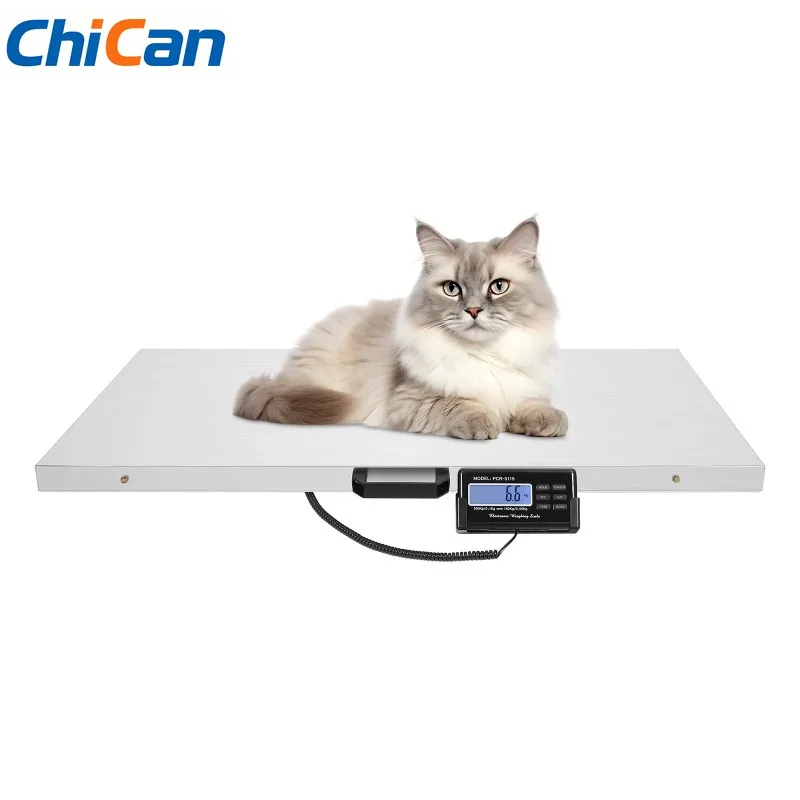 

【Hot】300kg 660lbs Digital Livestock Pet Scale Dual Range LCD Backlight kg lb oz for Pet Farm Postal Warehouse
