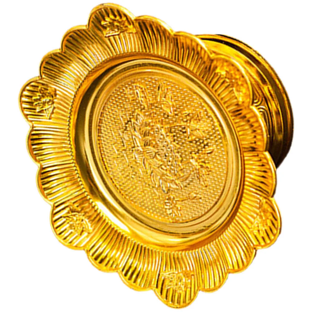 Offering Plate Sacrificial Fruit Tray Buddhist Offering Plate Temple Tribute Snack Serving Home Tray