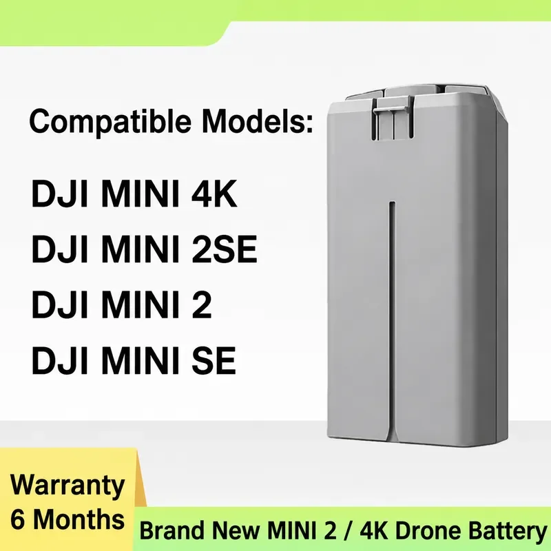 2400mAh Replacement Battery for DJI Mini 4K Mini 2 Mini 2SE Long Life Non Original New Sub Factory Compatible Drone