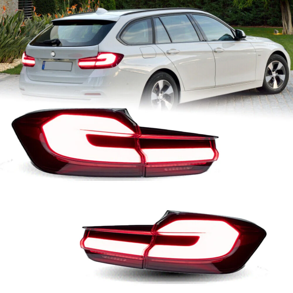 1 Pari Car Red LED Tail Lights Assembly Set For BMW 3 Series F31 2012-2018 Rear Lights Tail Light Lamp Assembly