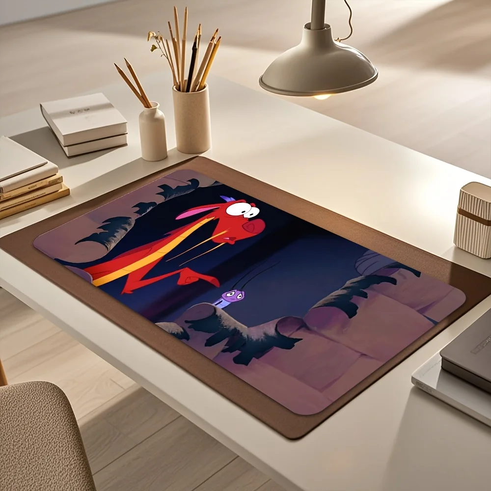 لوحة ماوس ديزني مولان وماوسو، قطعة واحدة كبيرة غير قابلة للانزلاق للألعاب والمكتب، هدية مثالية للهالوين/عيد الميلاد o #4