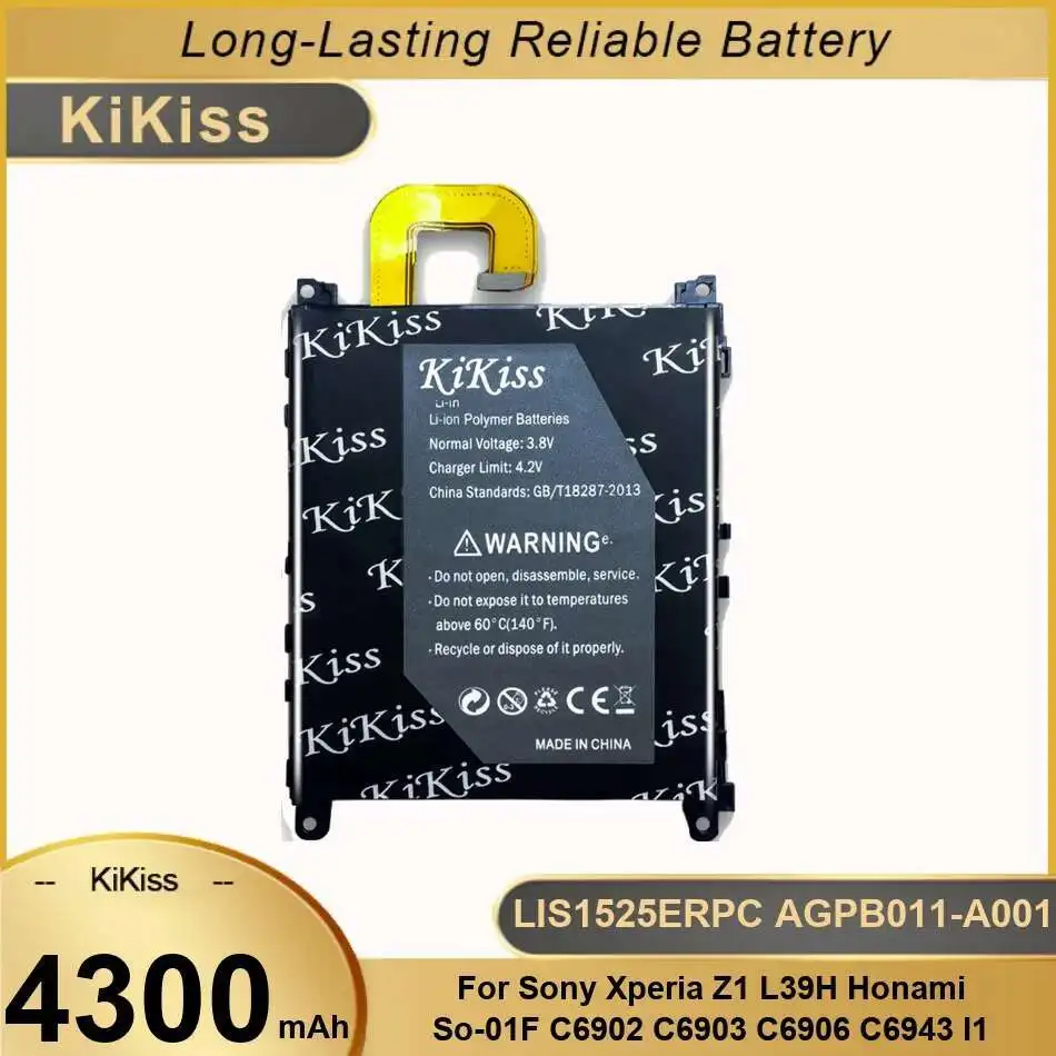 

Mobile Phone Battery LIS1525ERPC AGPB011-A001 4300mAh For Sony Xperia Z1 L39h Honami SO-01F C6902 C6903 C6906 C6943 i1