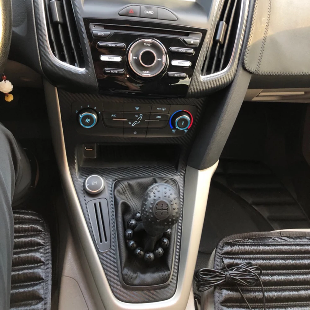 

Для Ford Focus 2012-2014 автомобильный Стайлинг 3D/5D углеродное волокно салон автомобиля центральная консоль цветная формовочная наклейка наклейки детали