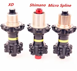 MTB Mountain Bike Hub 4 Bearing 10 * 135mm QR100 * 15 142*12mm or BOOST Thru 24 Holes Disc Brake Bicycle Hub