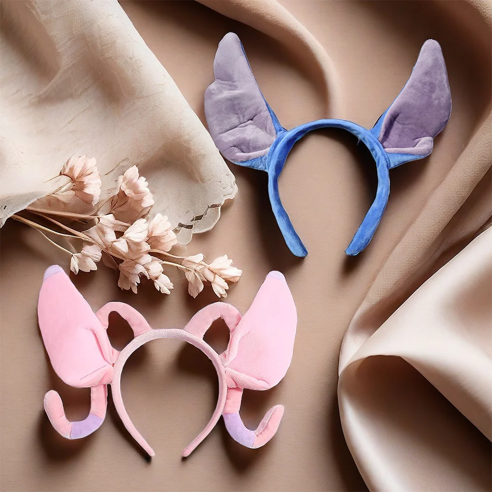 

Cute Stitch cartoon-style plush hair hoop, a multi-functional hair accessory hair hoop