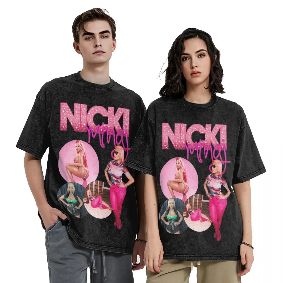 Summer Retro Nicki Minaj Bootleg Shirts Merch for Men Women Nicki Lewinsky Tees Tops Oversize T-shirt