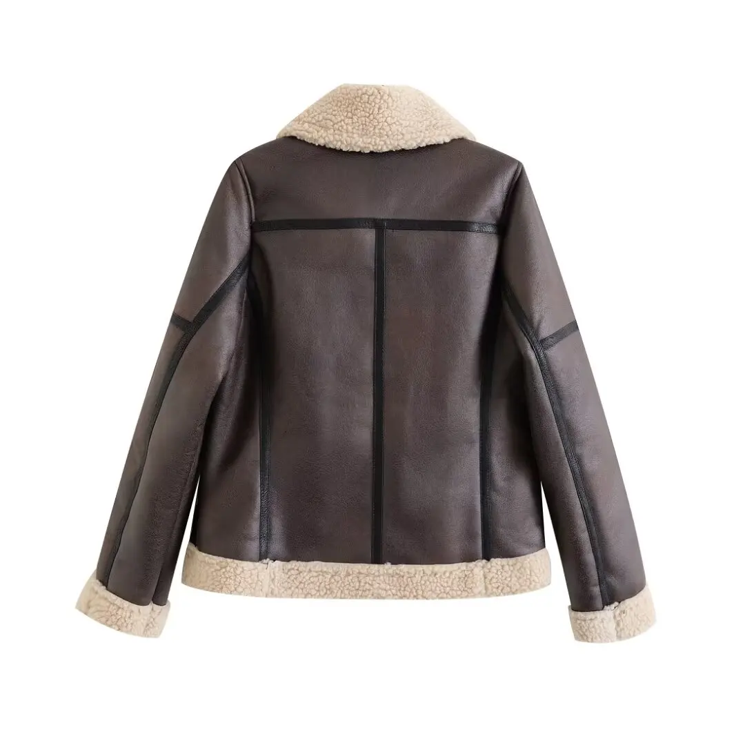 2024 Autumn New Women\'s Clothing European And American Style Fashionable Versatile Fur Integrated Short Jacket Jacket