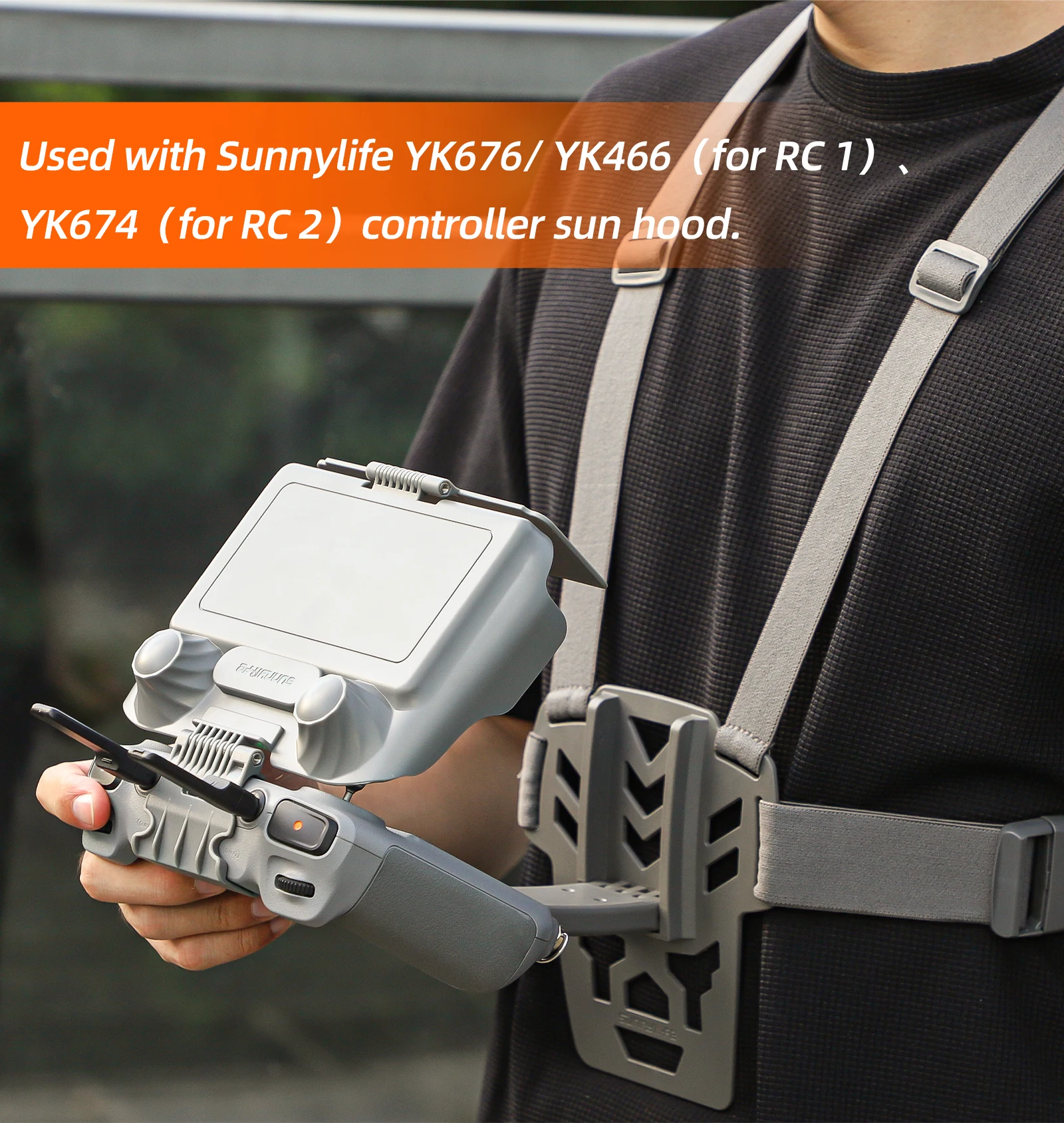 Bande de soutien de taille pour télécommande DJI RC1/RC2/RC Pro, sangle de poitrine élastique pour contrôleurs DJI Air 2s/mini 3 Pro/4 Pro mavic 3