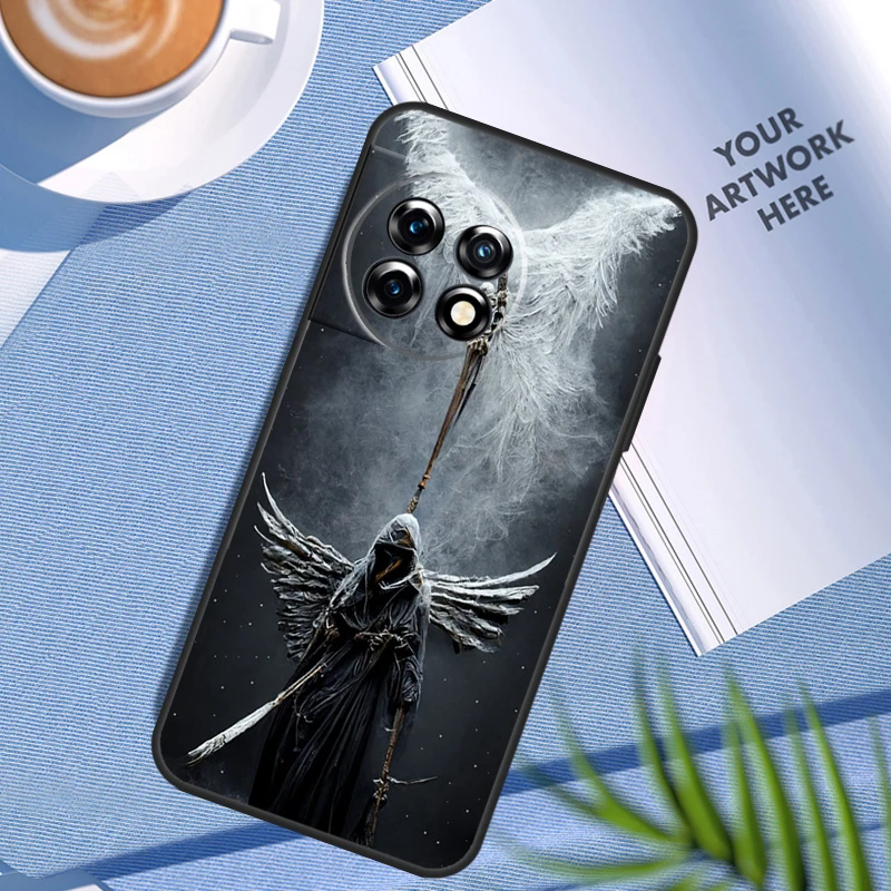 Death Grim Reaper Skull For OnePlus Nord 3 CE 2 Lite 2T N10 N20 N100 N200 8 9 10 Pro 11 12 8T 9RT 10T 10R 12R Case image 3