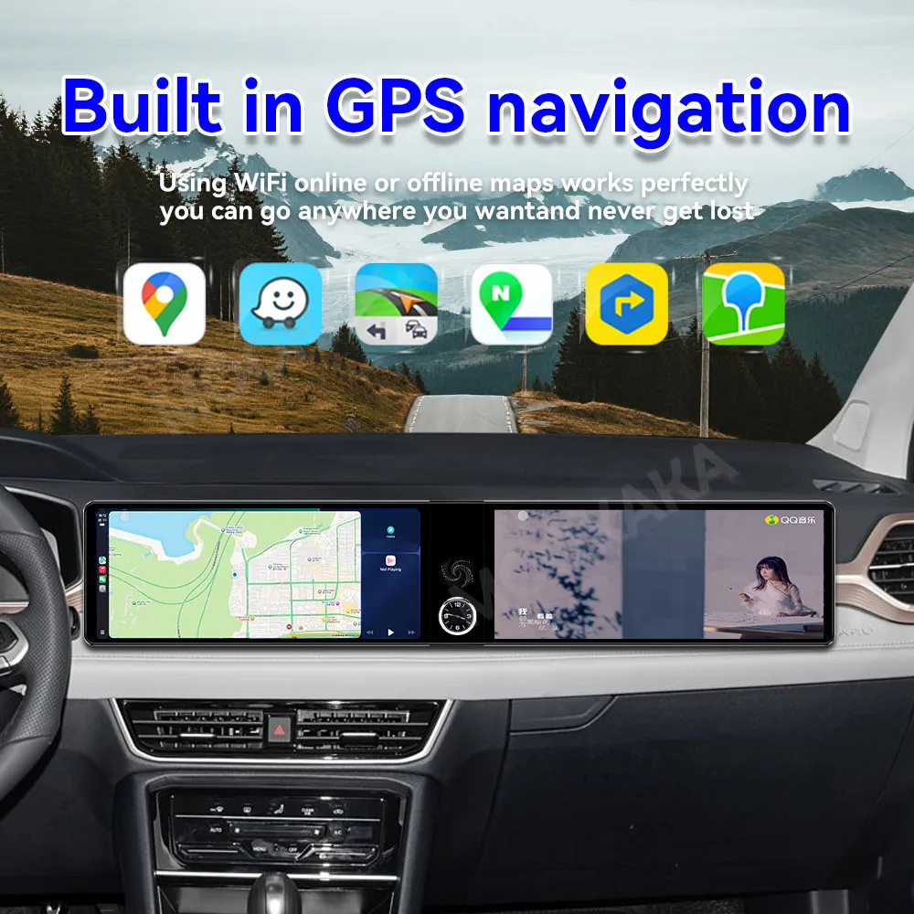 راديو السيارة أندرويد 24.6 "شاشة مزدوجة ل Volkswagen Tharu 2023 2024 ستيريو الوسائط المتعددة لتحديد المواقع والملاحة Carplay مسجل شرائط DSP #5