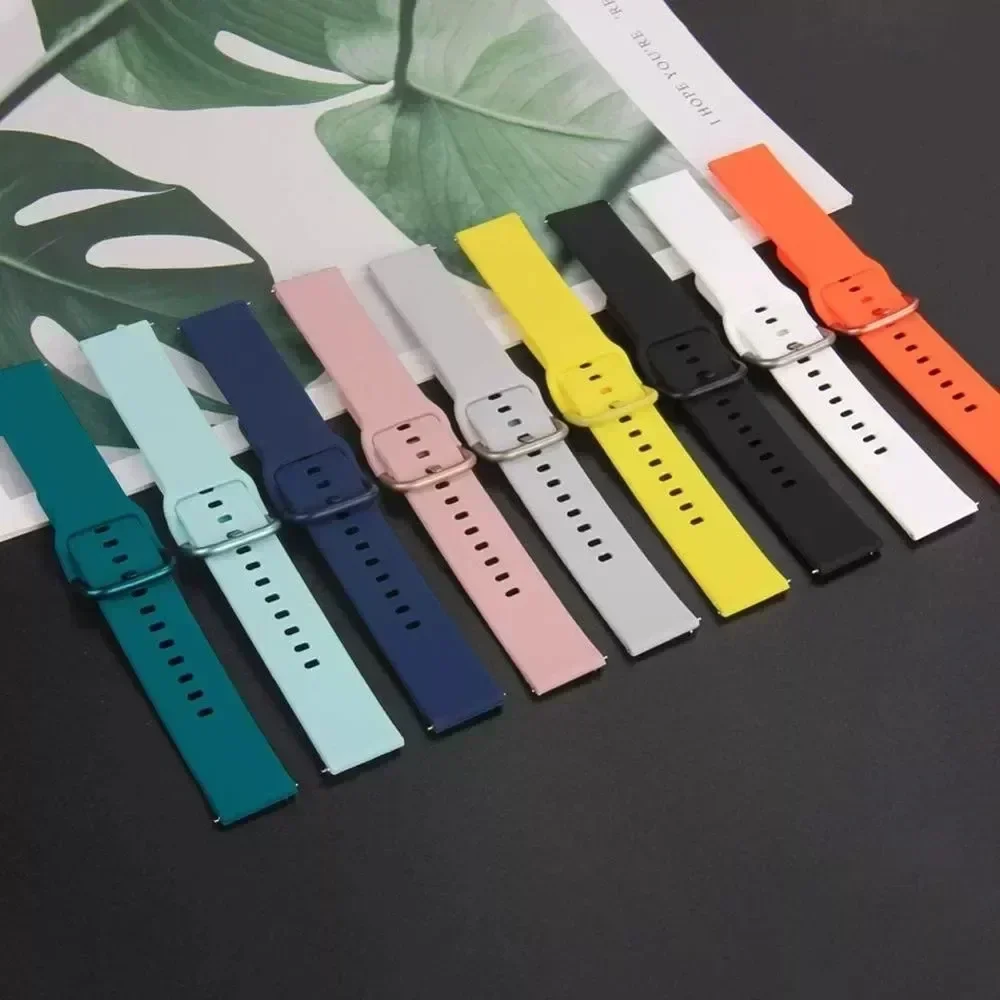 22mm Silicone Strap For Zeblaze Vibe 7 7Pro 7 Lite/Btalk 3 Plus/2 Lite Bracelet For Zeblaze Stratos 3/GTR GTS3 3Pro Beyond 3 Pro