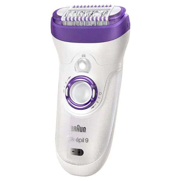 

Braun Epilator Silk-epil 9 9-579, Facial Hair Removal for Women, Facial Cleansing Brush, Womens Shaver, Wet & Dry