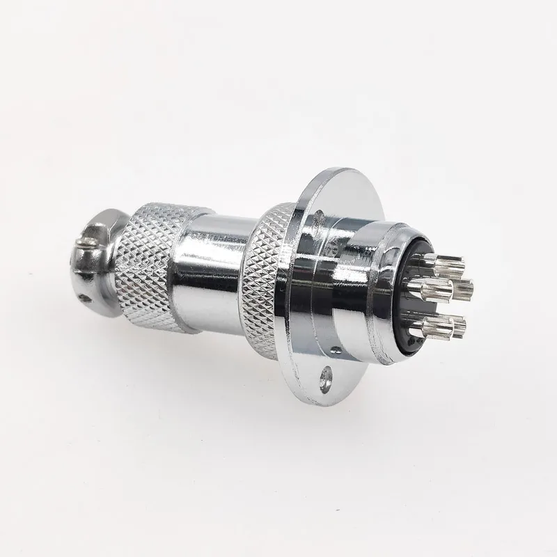 GX20 Connector Female Plug Flange Socket Diam 20mm Push-Pull Circular Quick Connector 2/3/4/5/6/7/8/9/10/12/14/15pin