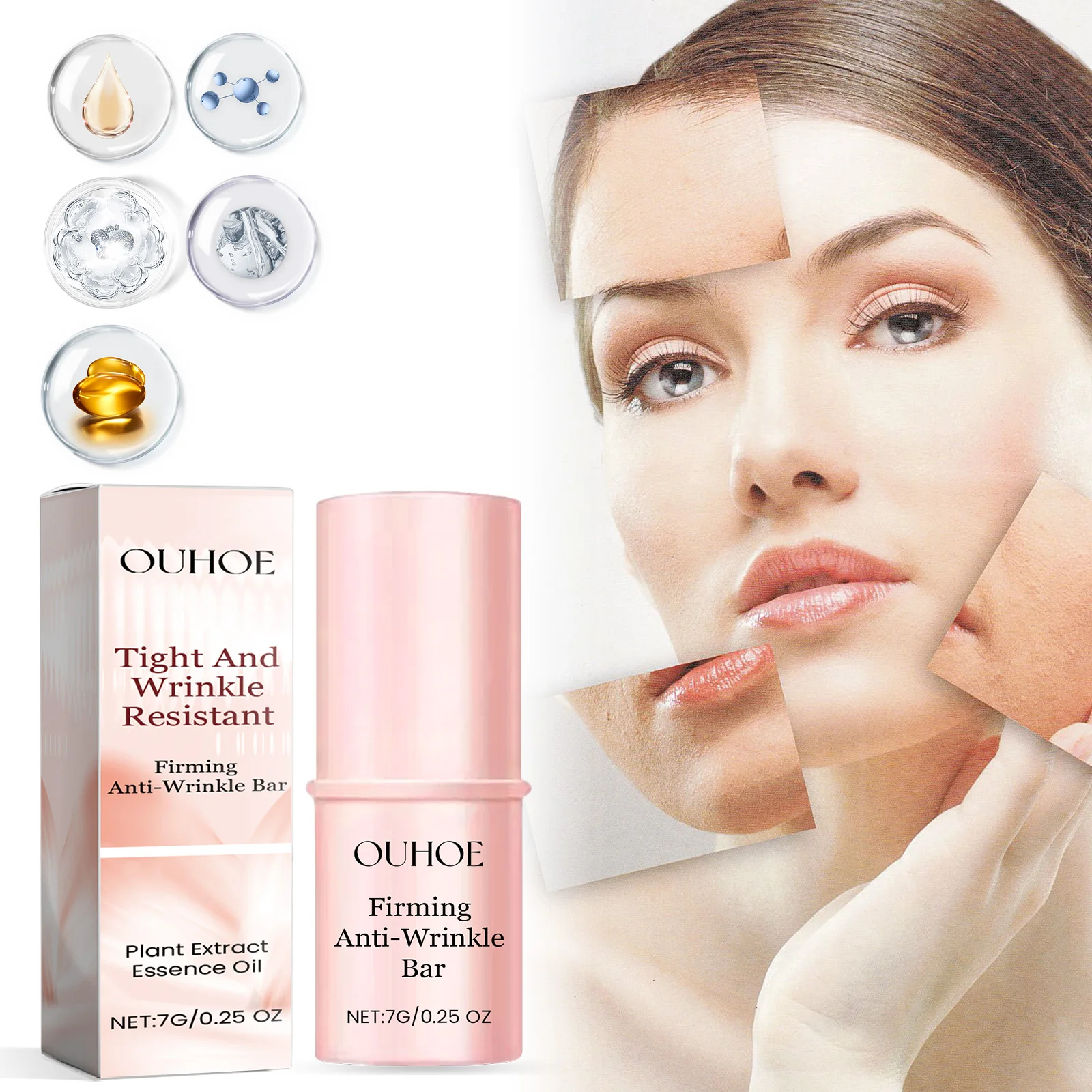 

Eye Applicator Stick Hydr Eye Cream for Dark Circles and Fine Lines Portable Roll-On Eye Treatment Non-Greasy and Fast-Absorbing