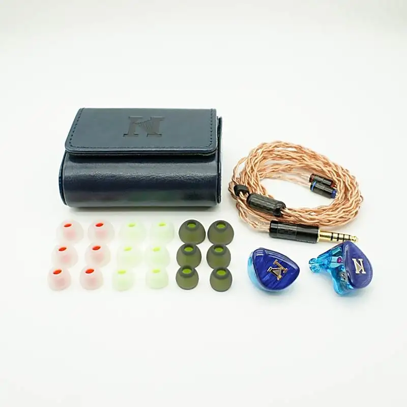 ISN Audio H60 4 BA + 2 Dynamic Driver Hybrid 2Pin 0.78mm HiFi Audiophile داخل الأذن سماعة IEMs