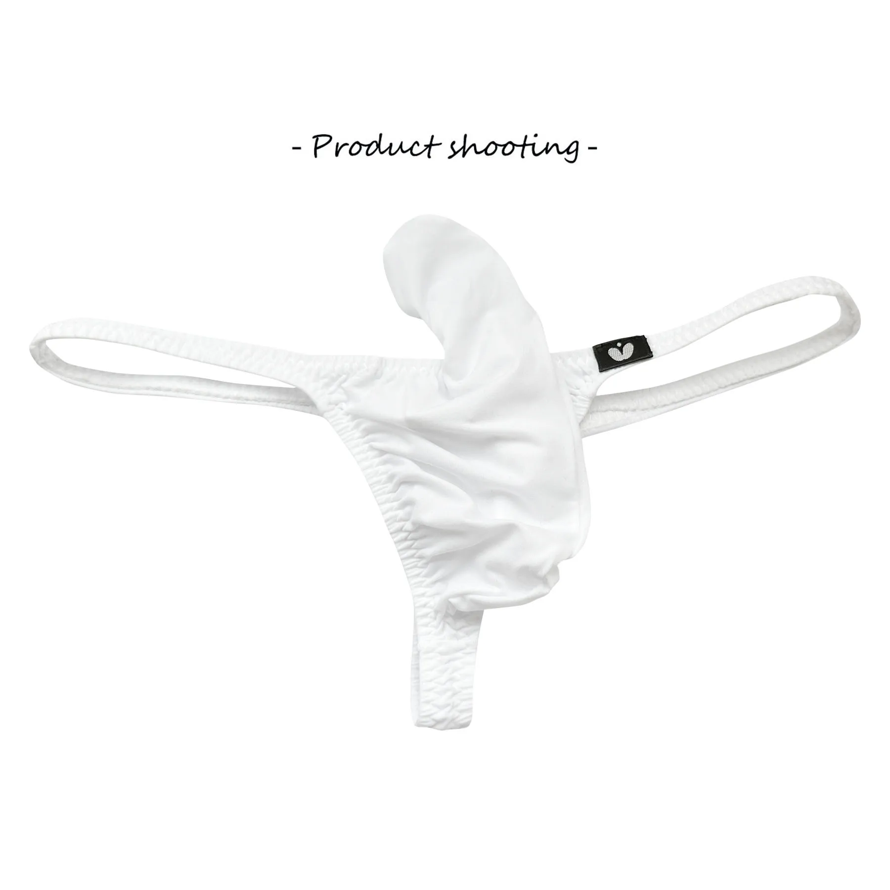 Stretchy Elephant Trunk Men's Low-rise Thong Ice Silk Thin Sexy T Underwear