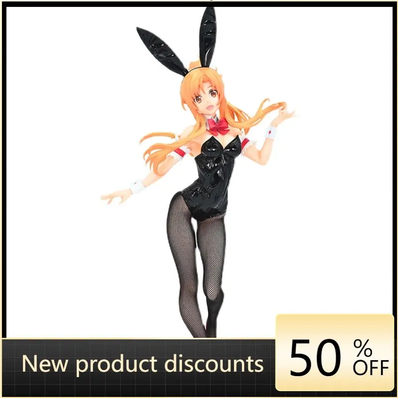 

Sword Art Online Yuuki Asuna Bunny Girl Black Silk Scenery 100% Genuine 31cm 2023 PVC Action Figure - Anime Model Doll Gift.