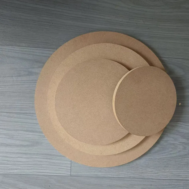 

Mdf Wholesaleaosong Board, Round Wood Chips, Hand Drawn Diy Making, Painting Wood Board, Burning, Sculpture Base Clay Turntable