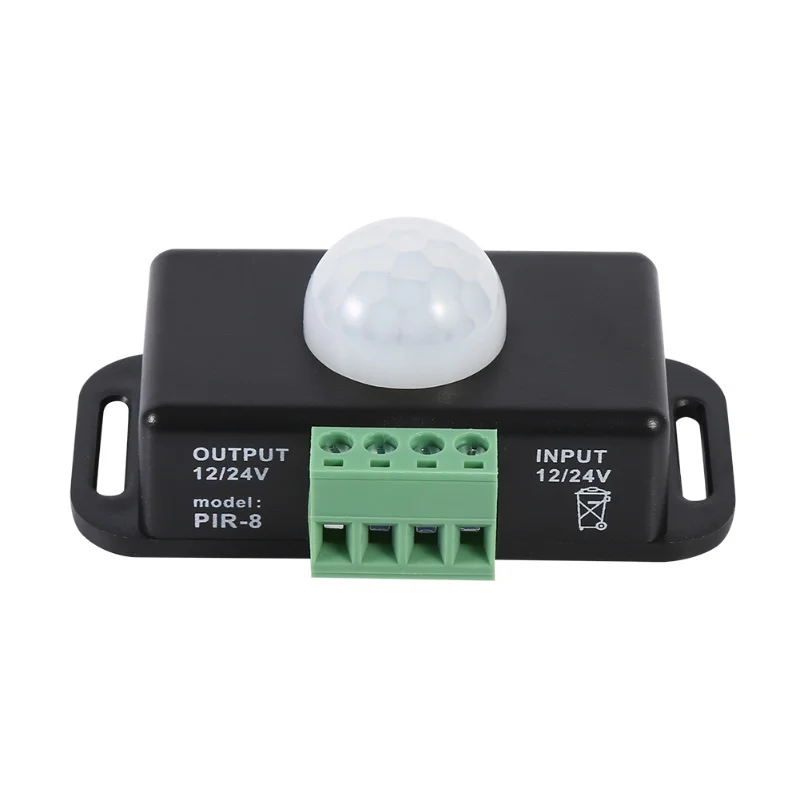 DC 12V/24V Body Security Infrared PIR Motion Sensor Detector Switch For LED Light Strip