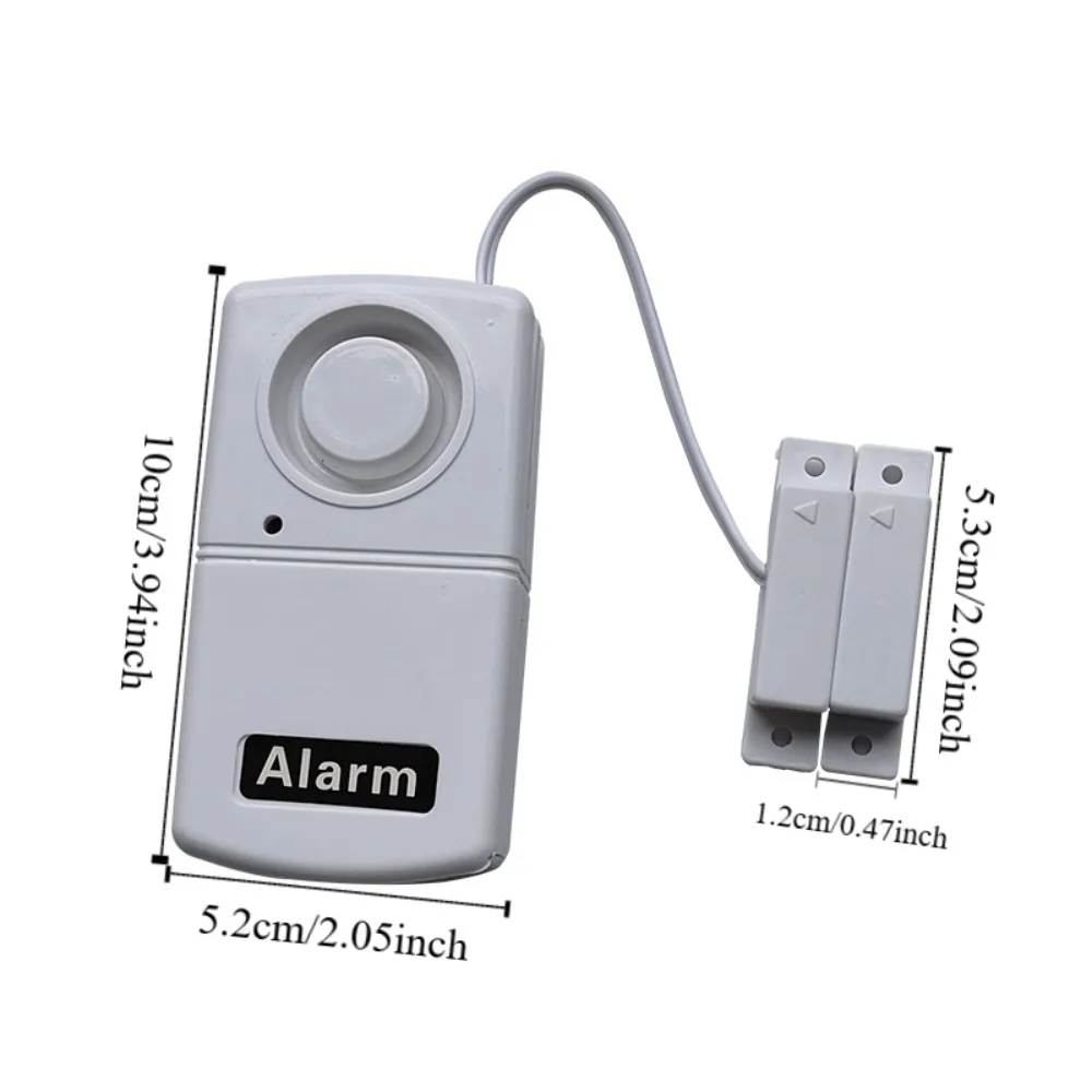 Magnetic Sensor Burglar Alarm High Decibel Detector Battery Powered Door Magnetic System Wireless Plastic Window Sensor Garage