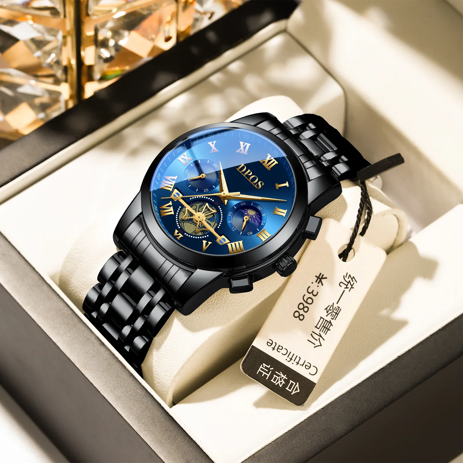 2025 Luxury Mens Quartz Watch Waterproof Multifunction Sport Casual Wristwatch Ready Stock