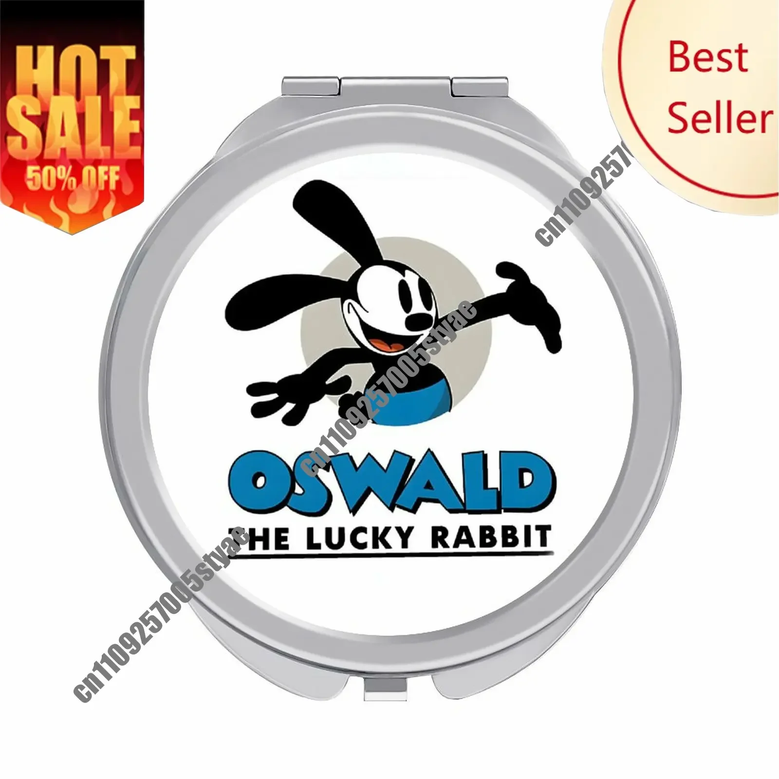 

Oswald Makeup Mirror Disney Cartoon Custom Mirror Design Your Photos Logo Text Portable Travel Holiday Parties Souvenir