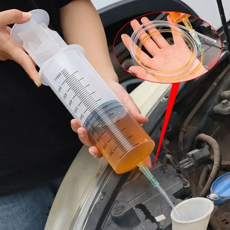 مضخة زيت السيارة حقنة 100/300/550 مللي مضخة زيت برميل إبرة مع خرطوم 1 متر مضخة قياس تغذية الحيوانات الأليفة حقنة مغذيات الزراعة المائية