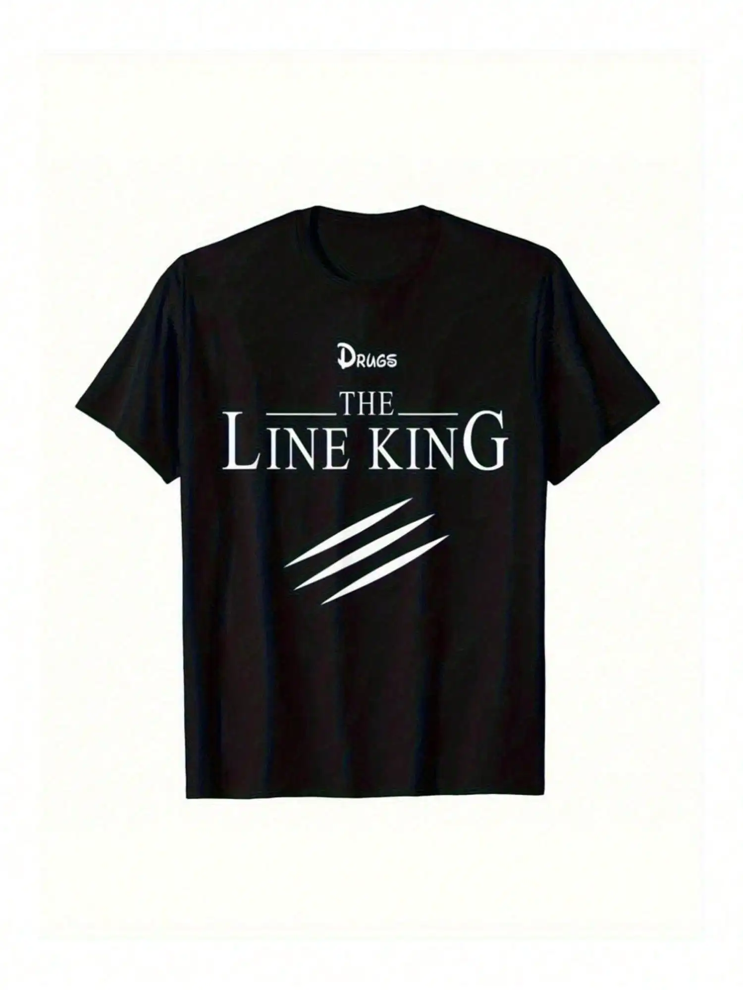 

Men'S Cotton Graphic Tee 'The Line King' Print, Casual Round Neck T-Shirt | Breathable & Soft | Machine Washable |