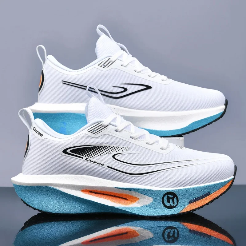 Men Running Shoes Carbon Board Marathon Speciality Sports Breathable Lightweight Women's Comfortable Athletic Chunta Sneakers view 2