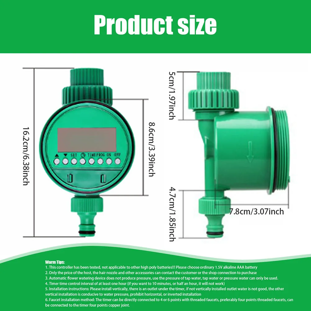 Controller Intelligence Valve Watering Control Device Garden Water Timer LCD Display Automatic Irrigation