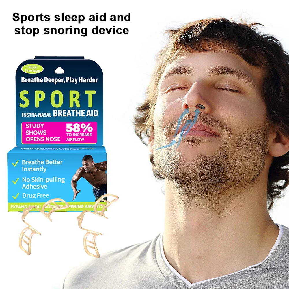 Anti Snore Nasal Dilator Stop Snoring Silicone Nose Clip Sport Easy Breath Nasal Clip Stop Snoring Aid Device Improve Sleeping