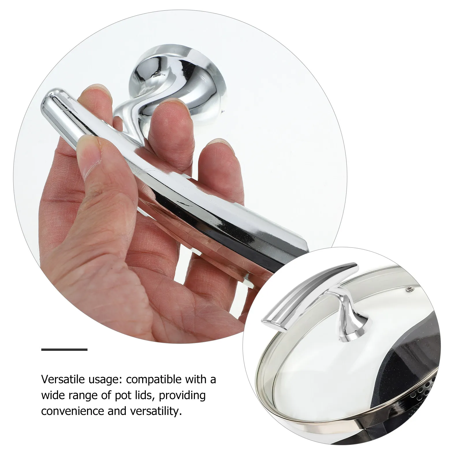 Thickened Plastic Lid Knob Replacement for Pots and Pans Universal Cookware Lid Handle Heat Insulating Comfort Grip Sturdy Pot