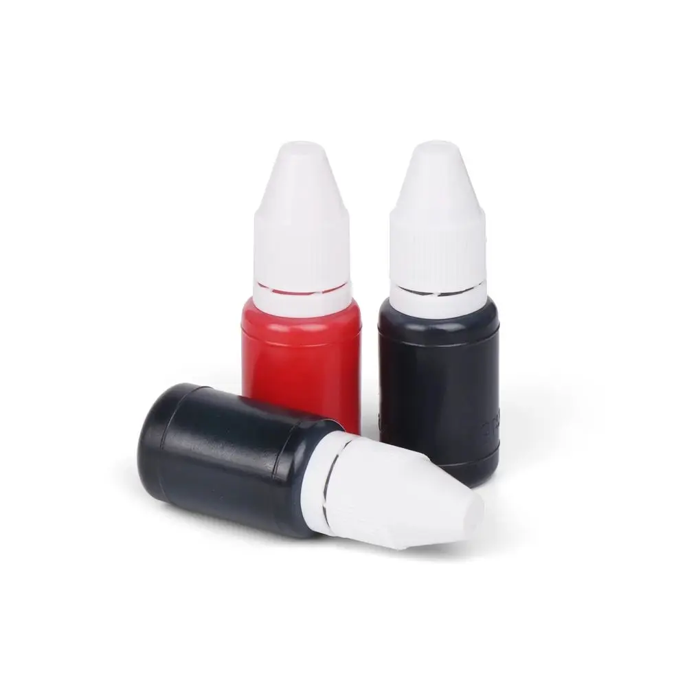 لمكتب ورق الخشب جعل الختم حساس للضوء أسود أزرق ختم ختم النفط 10 مللي فلاش عبوة الحبر Inkpad #4