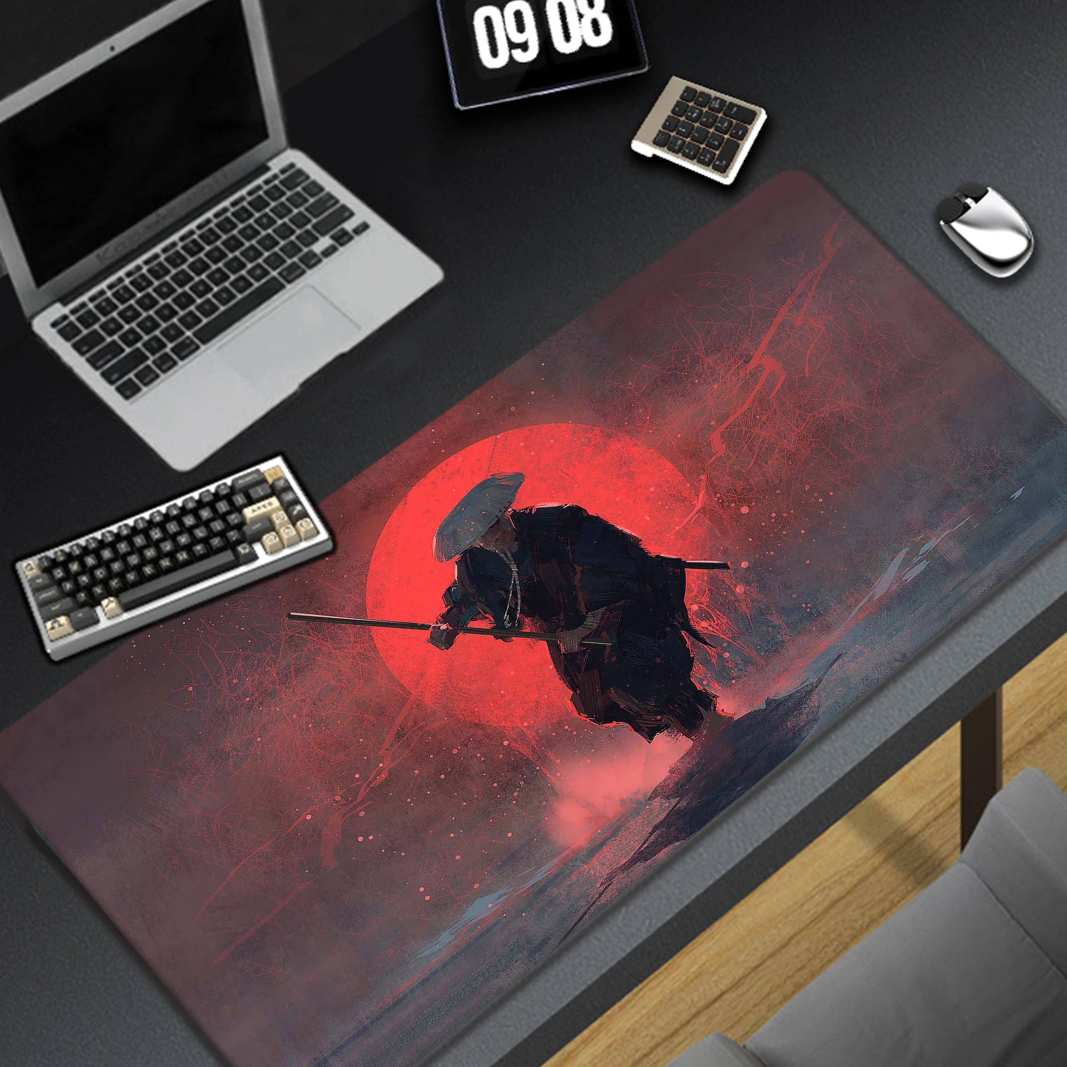 

Gaming Mouse Pad Samurai Rubber Mouse Mat Large Gamer Mousepad Computer Desk Mat 900x400 XXL Mouse Mat Rubber Keyboard Pads