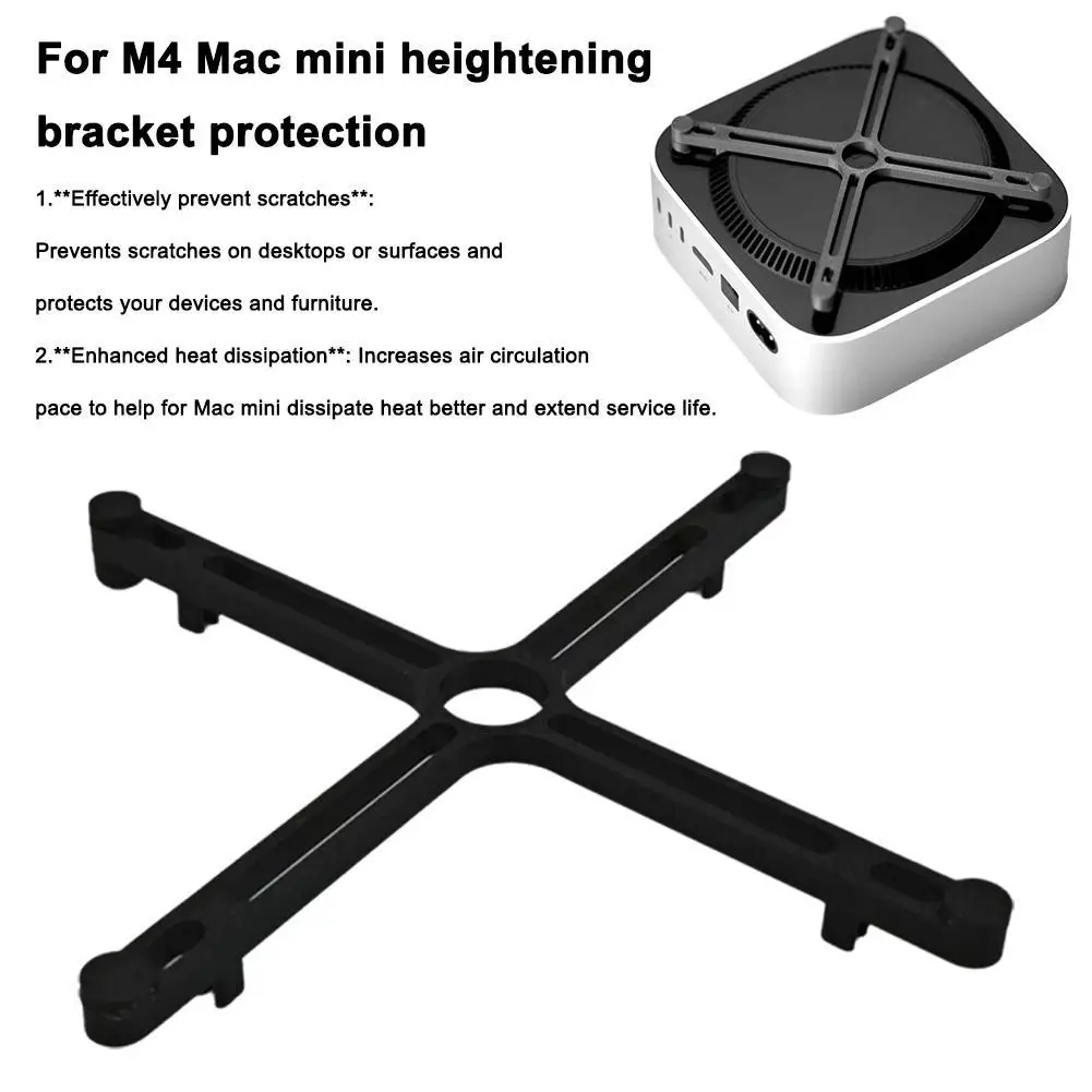 Applicable To Mac Mini M4 Series Host Heightening Stand Protective Pad Enhance Heat Dissipation Prevent Scratches On Your Machin