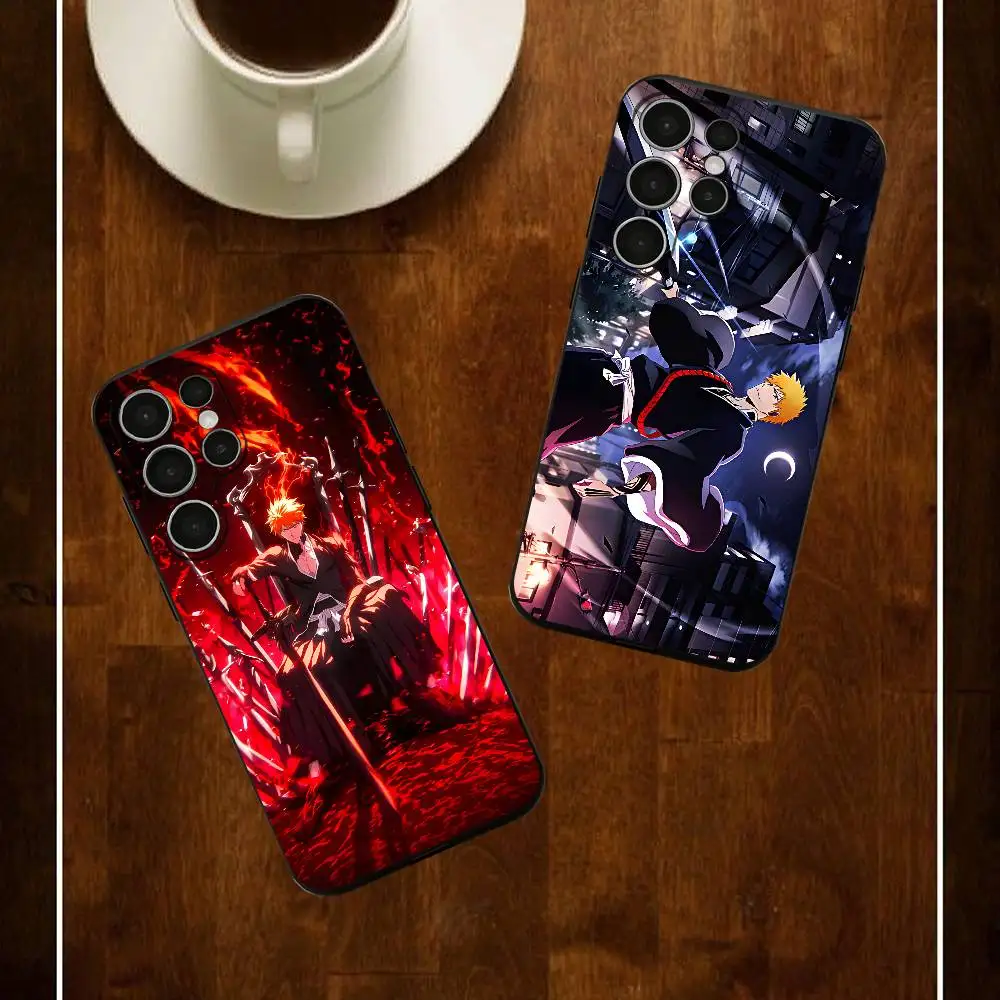 

Anime B-Bleach Rukia Byakuya Kuchiki Silicone Case For Samsung S25 24 23 22 21 20 Plus Ultra 5G Lite Shockproof Cover