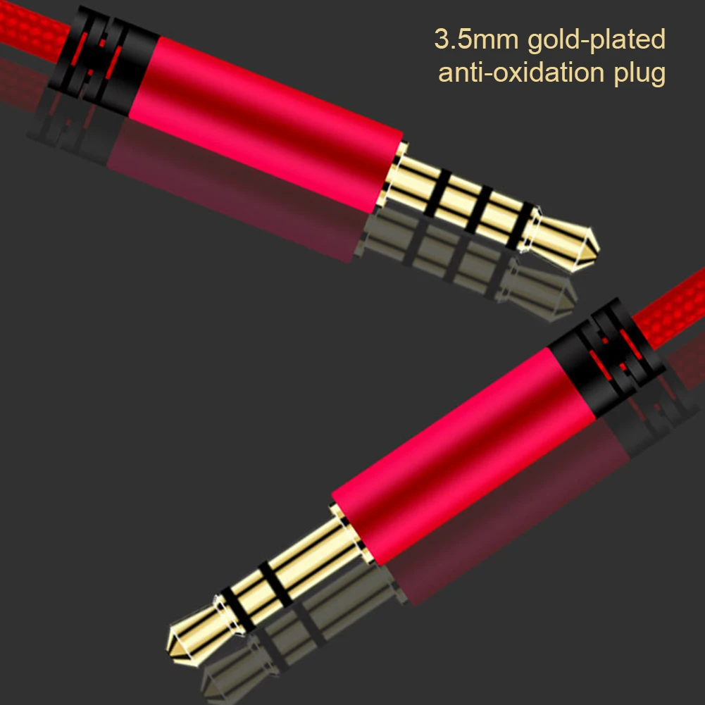 New 3.5mm Jack Male To Male Audio Cable For Mobile Phones Headphone Connection Car Audio Tuning Band Microphone Cable