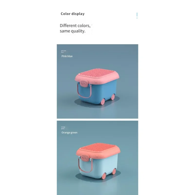 صندوق تخزين للأطفال بسعة كبيرة - منظم لطيف على شكل رسوم متحركة لملابس الألعاب، صندوق تخزين للأطفال متعدد الوظائف