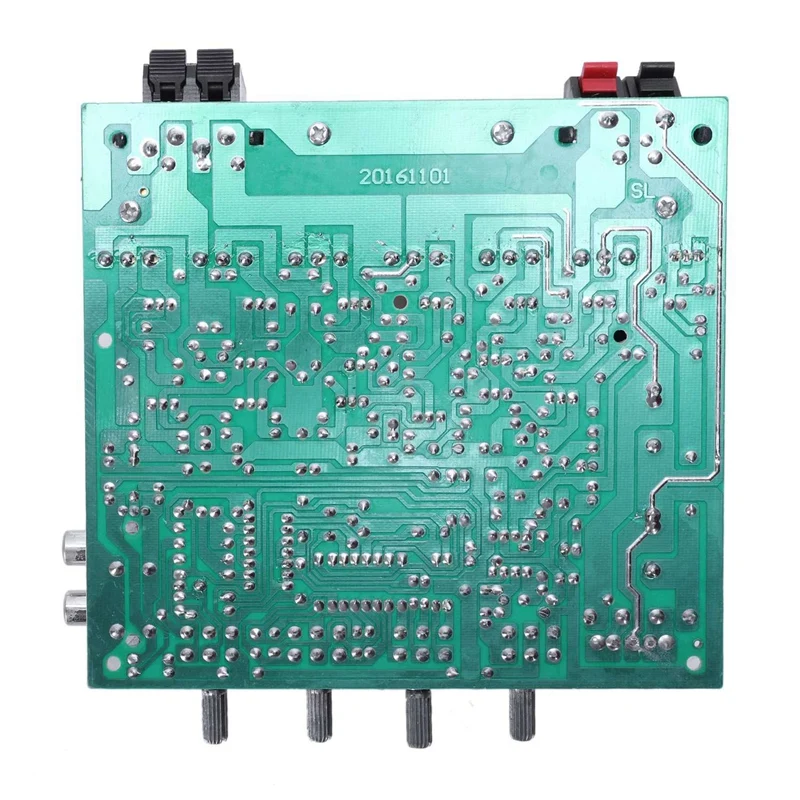 บอร์ดเครื่องขยายเสียง2X 2.1ช่อง240วัตต์บอร์ดเครื่องขยายเสียงกำลังสูงแอมป์ Ac18-24V คู่โฮมเธียเตอร์