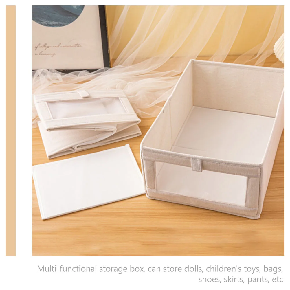 

Clothing Storage Box Foldable Household Organizer For Clothes Shoes Multifunctional Home Use Storage Basket