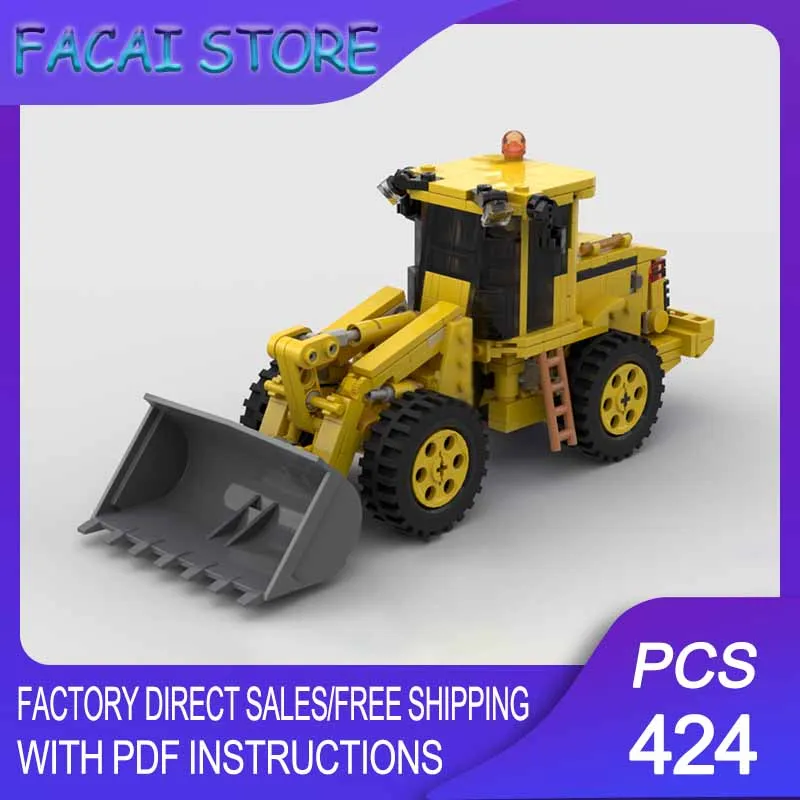 

Engineering Vehicle Model Moc Building Bricks Modular 624H Front Loader Technology Blocks Christmas DIY Toy Construction Gifts