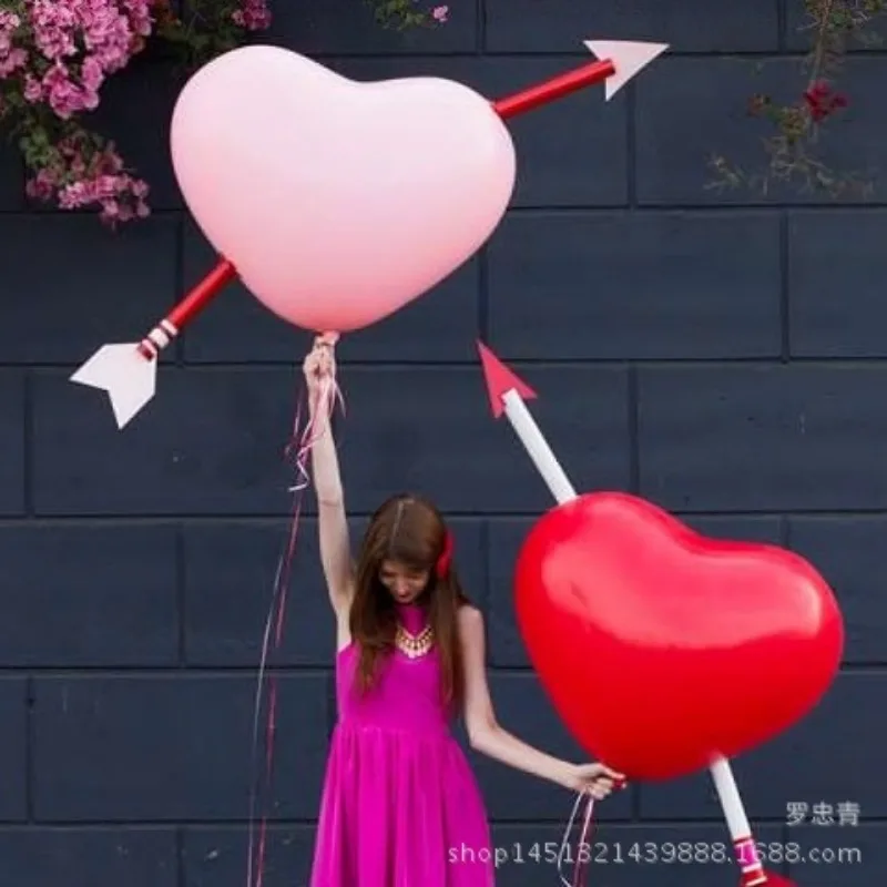 

36 Inch 23g Heart-shaped Latex Balloon Large Love Lift-off Wedding Valentine's Day Venue Decoration Large Event Party